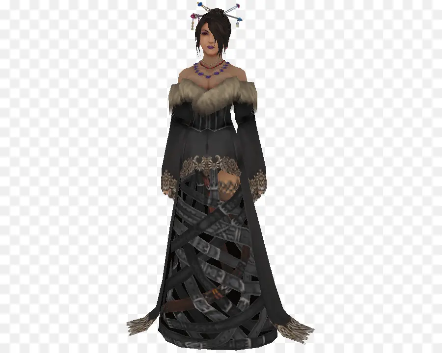 Mujer En Vestido Gótico，Gótico PNG