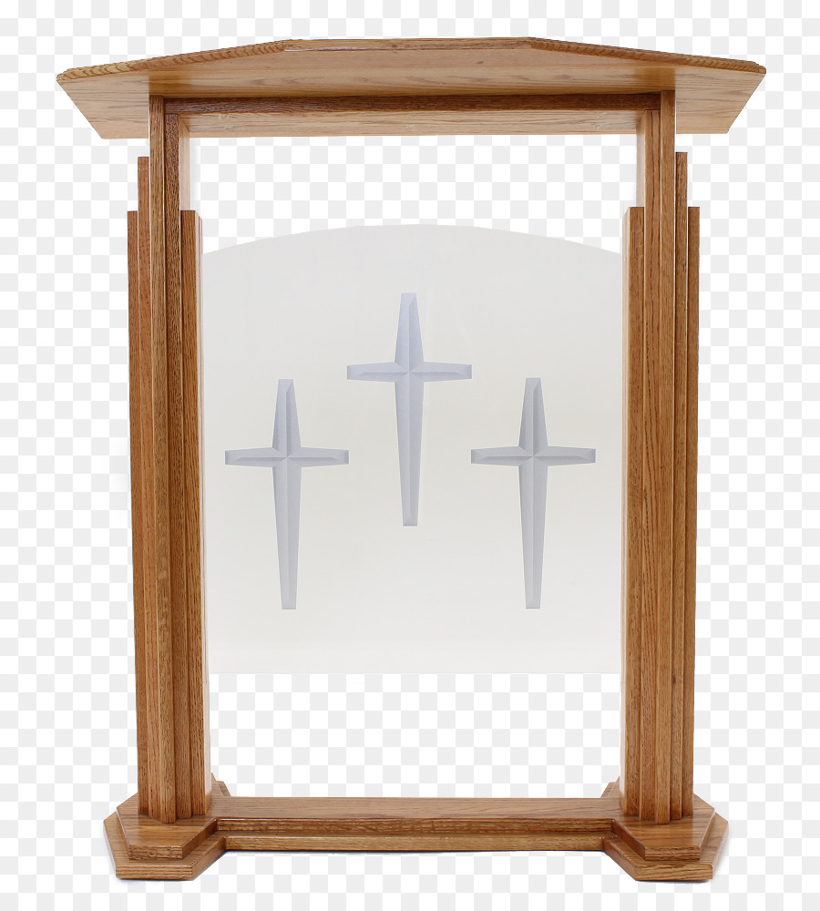 Marco De Madera Con Cruces，Religioso PNG