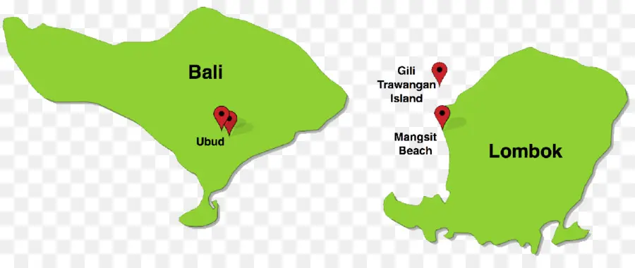 Mapa De Bali Y Lombok，Indonesia PNG