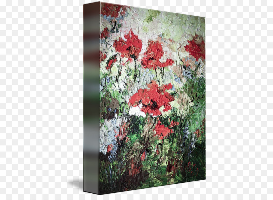 Pintura De Flores，Rojo PNG