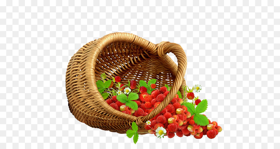 Canasta De Fresas，Fruta PNG