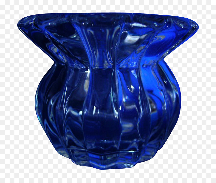 Jarrón De Cristal Azul，Florero PNG