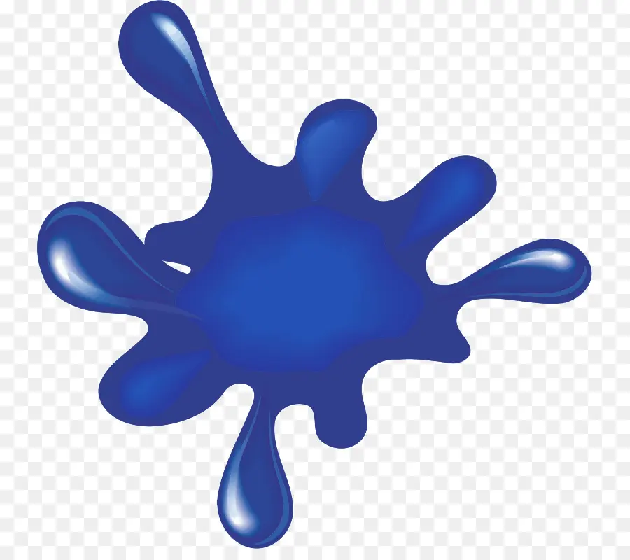 Pintura Azul，Color PNG