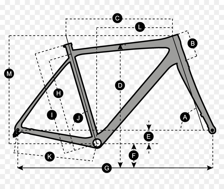 Cuadro De Bicicleta，Geometría PNG