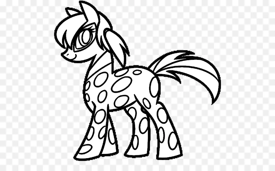 Poni，Libro De Colorear PNG