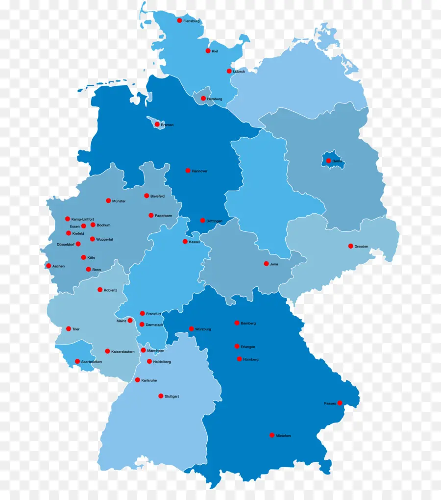 Alemania，Mapa PNG