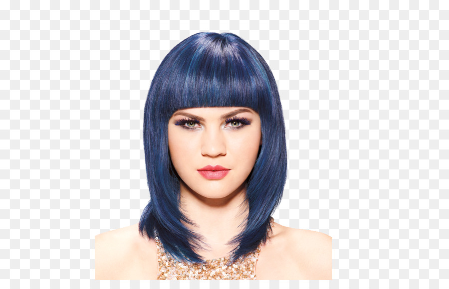 Mujer Con Cabello Azul，Pelo Azul PNG