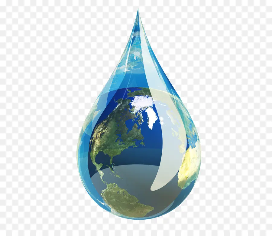 Tierra En Gota De Agua，Planeta PNG