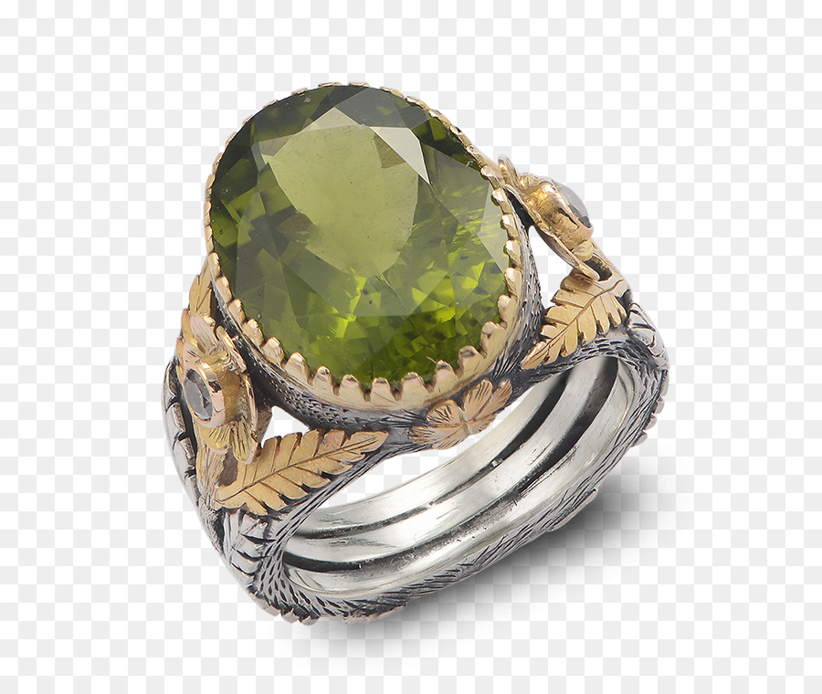 Anillo De Piedras Preciosas Verdes，Anillo PNG