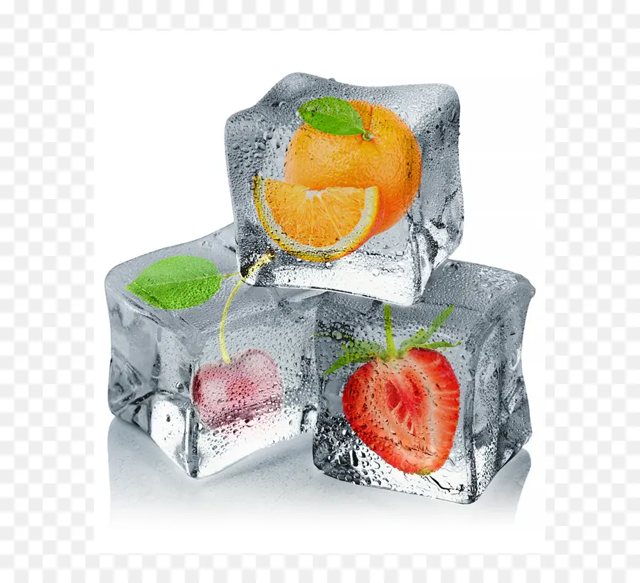 Cubitos De Hielo De Frutas，Naranja PNG