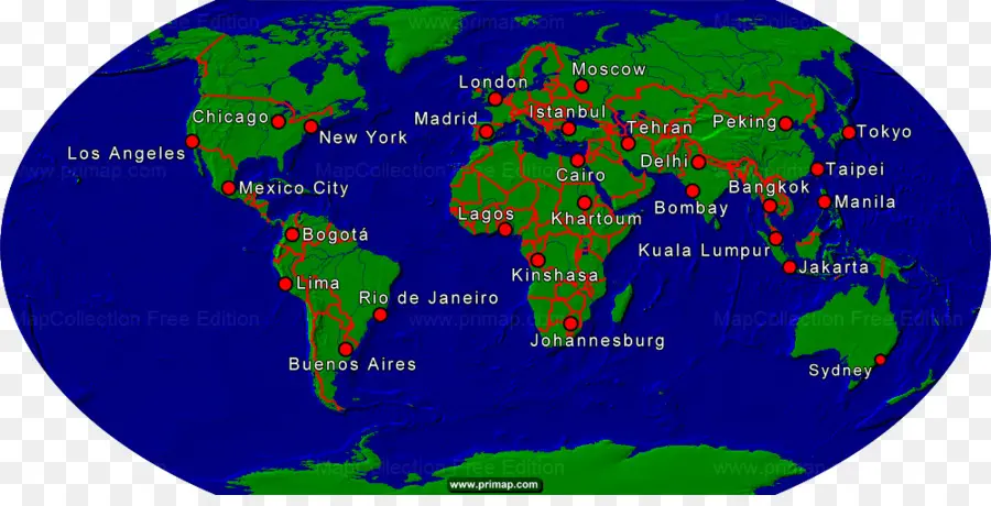 Mundo，Mapa Del Mundo PNG