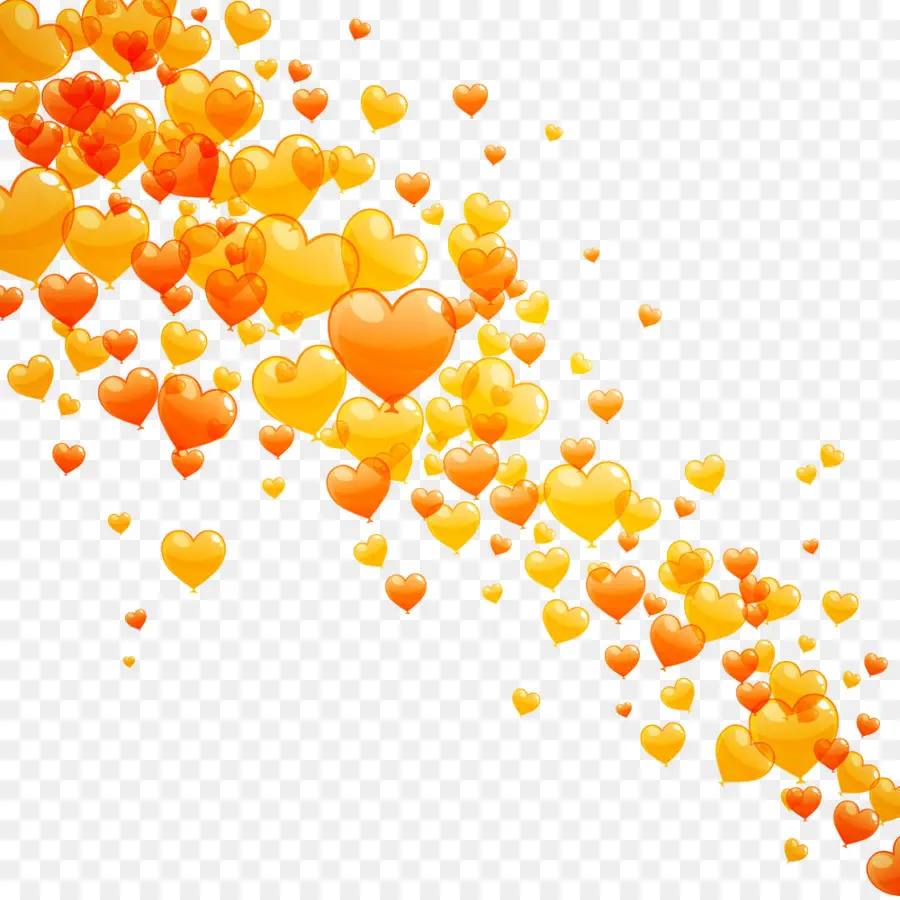 Corazones Naranjas，Amar PNG