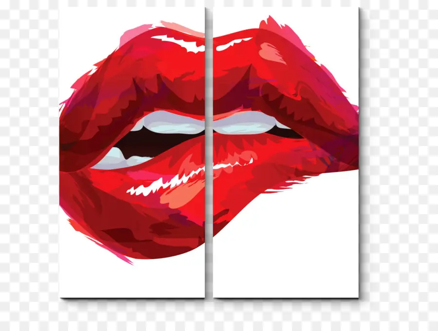 Labios Rojos，Lápiz Labial PNG