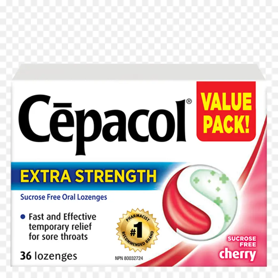 Pastillas Cepacol，Fuerza Extra PNG