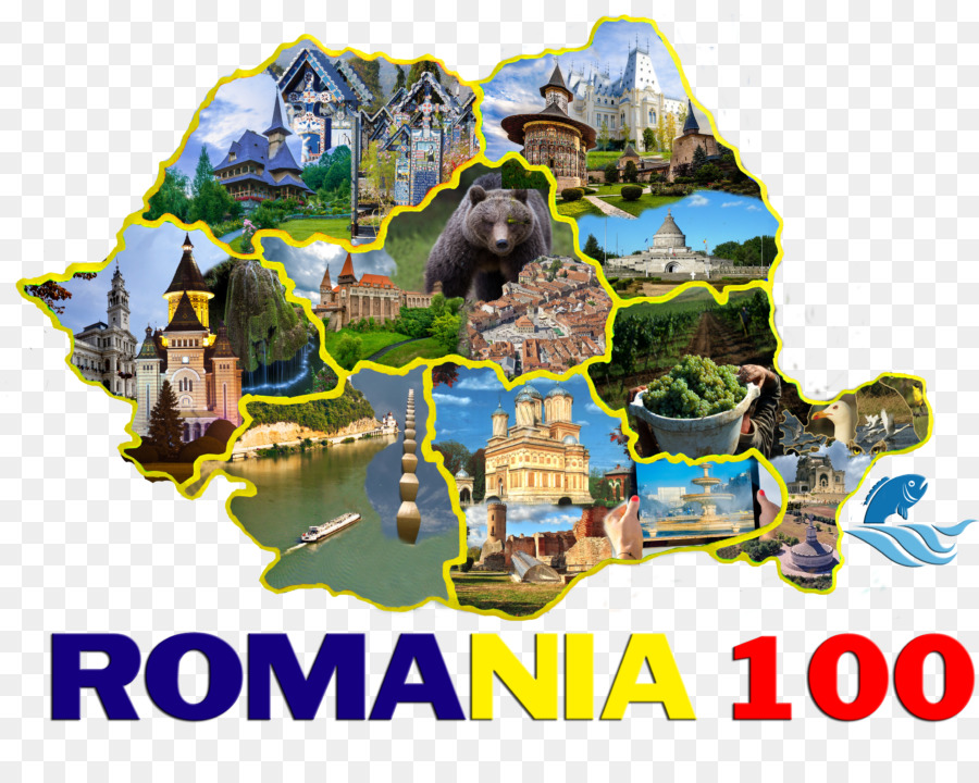 Mapa De Rumania，100 Años PNG