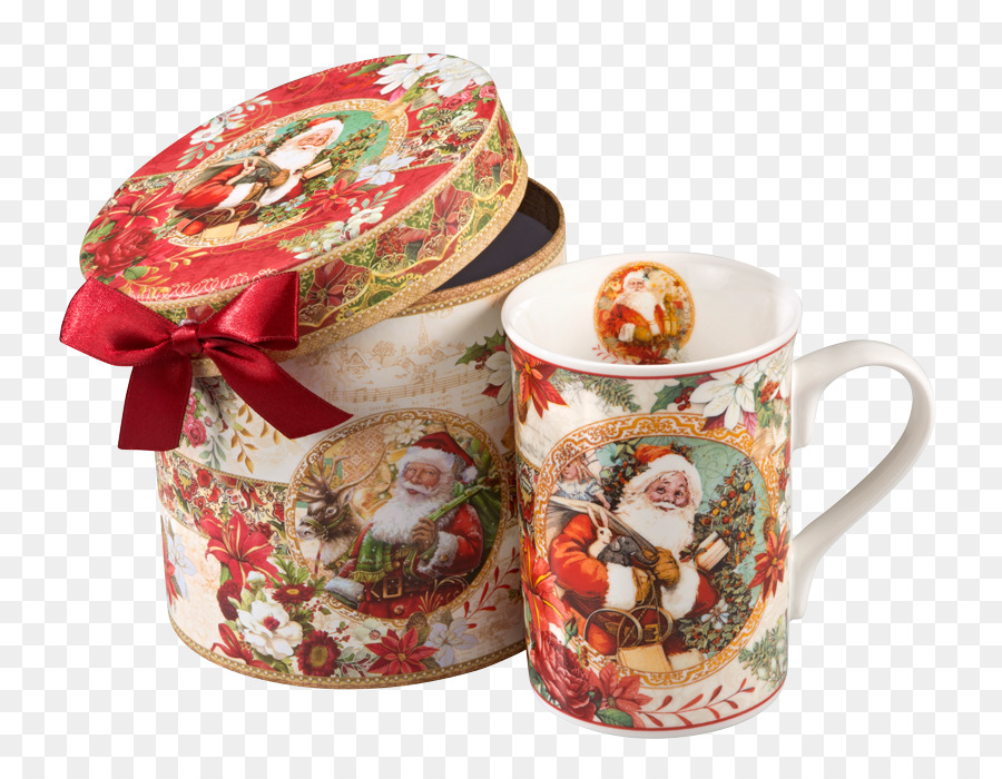 Taza De Café，Papá Noel PNG