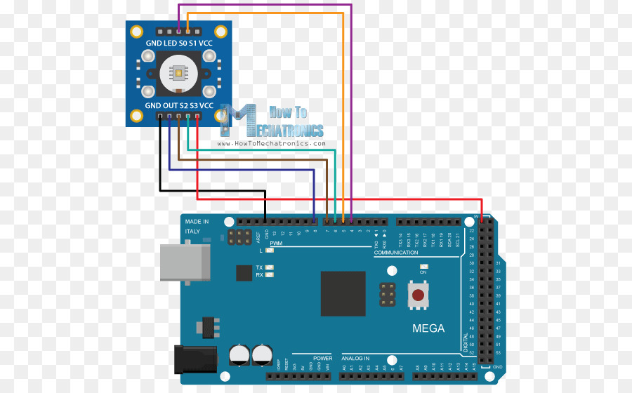 Sensor，Circuito Electrónico PNG