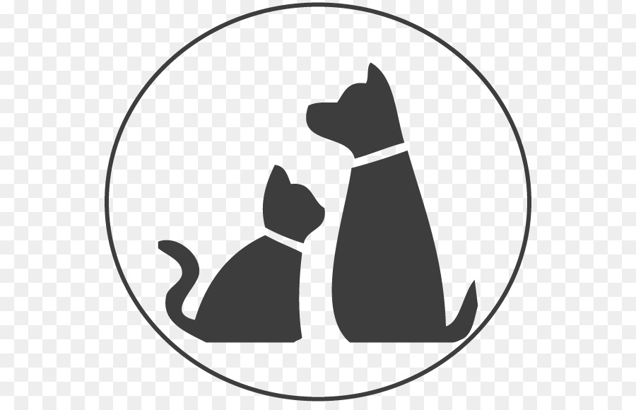 Silueta De Perro Y Gato，Mascota PNG