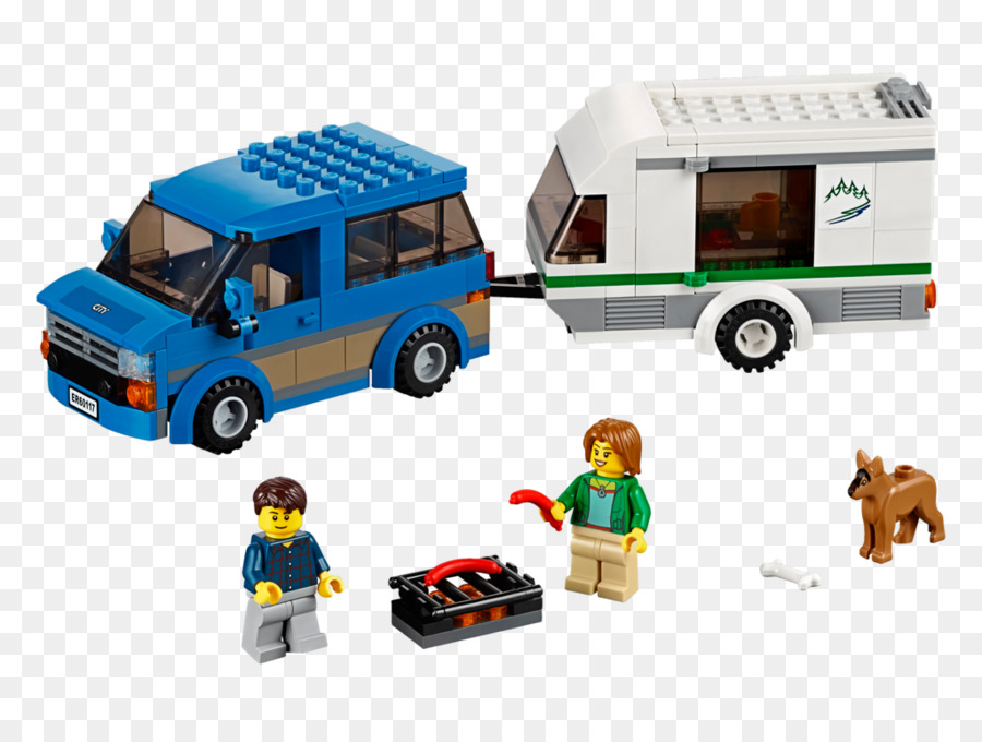 Lego 60117 Ciudad Van Caravan，Lego PNG