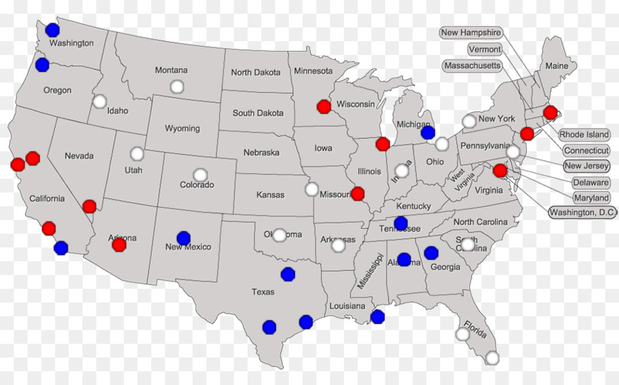 Estados Unidos，Mapa PNG