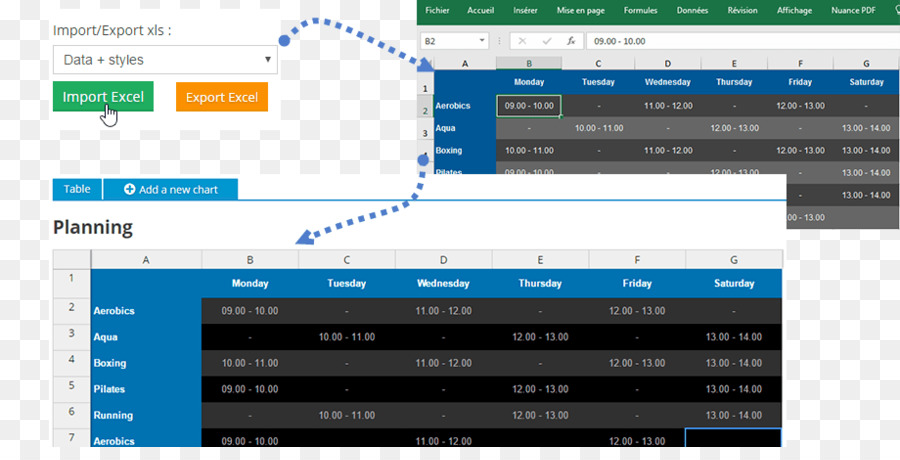 Microsoft Excel，Exportar PNG