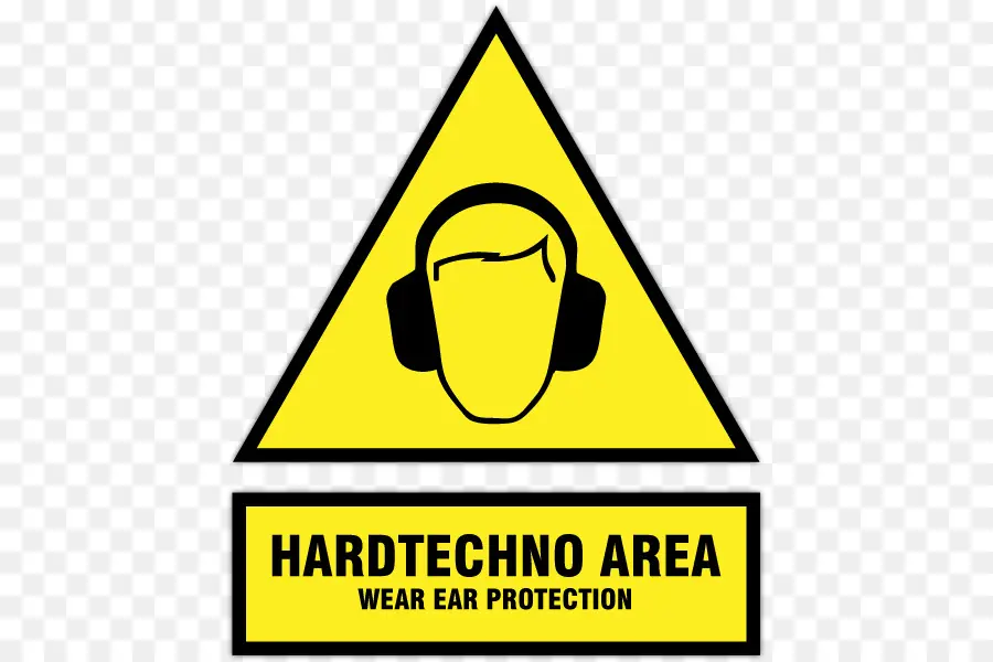 Señal De área Hardtechno，Protección Para Los Oídos PNG