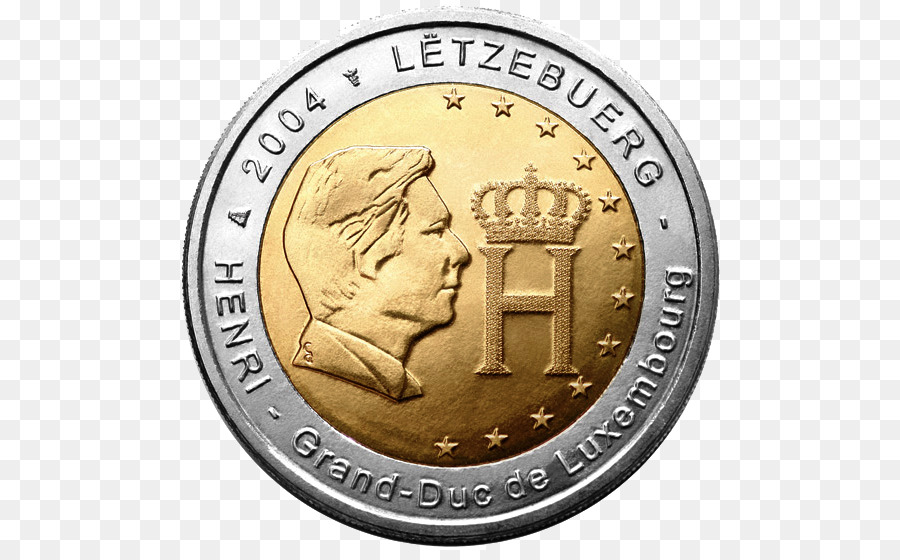 Luxemburgo，2 Monedas Conmemorativas De Euros PNG