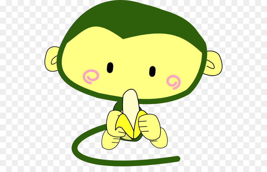 Mono De Dibujos Animados，Banana PNG