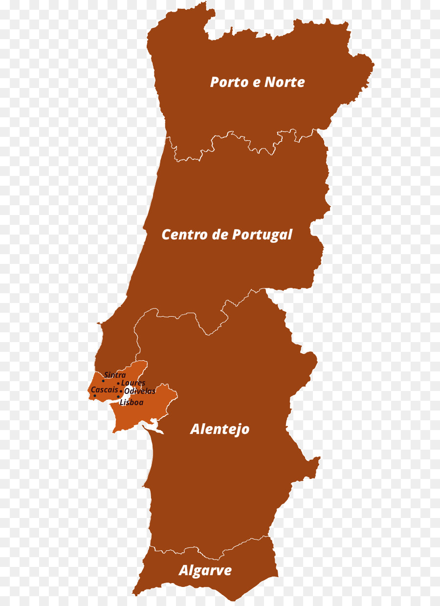 Mapa De Portugal，Regiones PNG