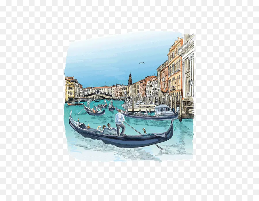 Canal Grande，Puente Rialto PNG