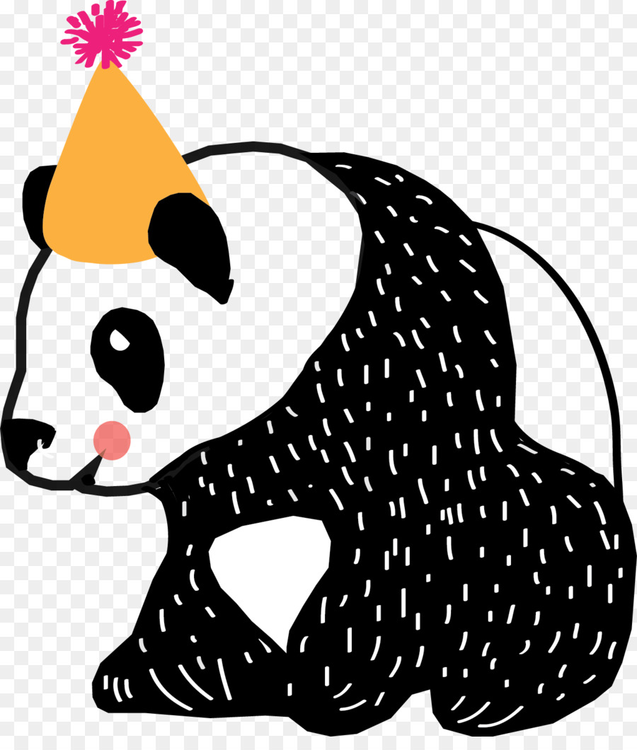 Panda Gigante，Sombrero De Fiesta PNG
