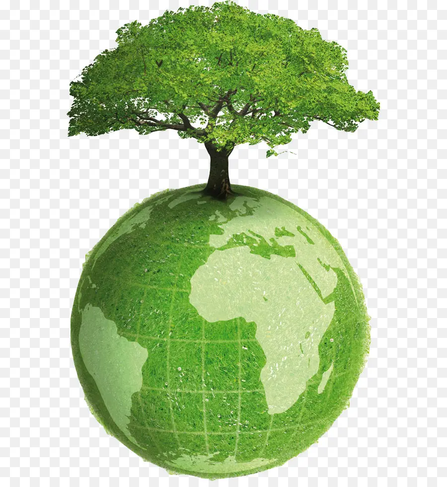 Tierra Verde Con árbol，Ambiente PNG