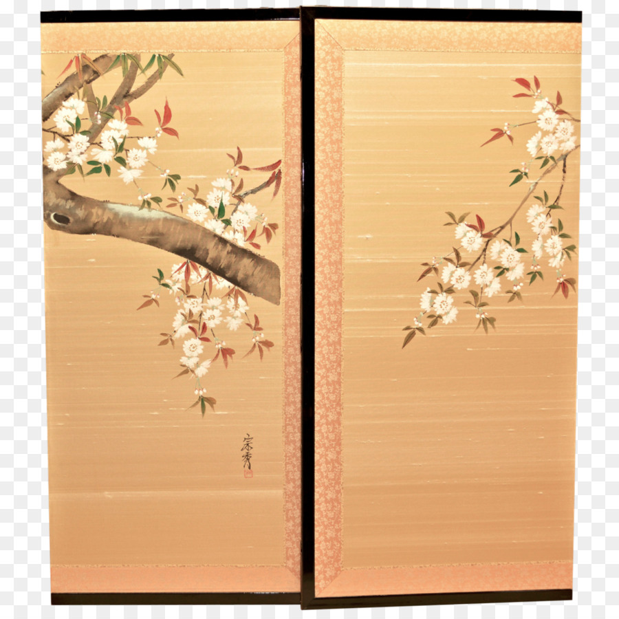 Pantalla Japonesa，Flor De Cerezo PNG