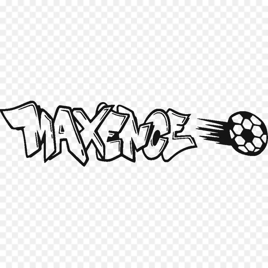 Graffiti De Maxence，Nombre PNG