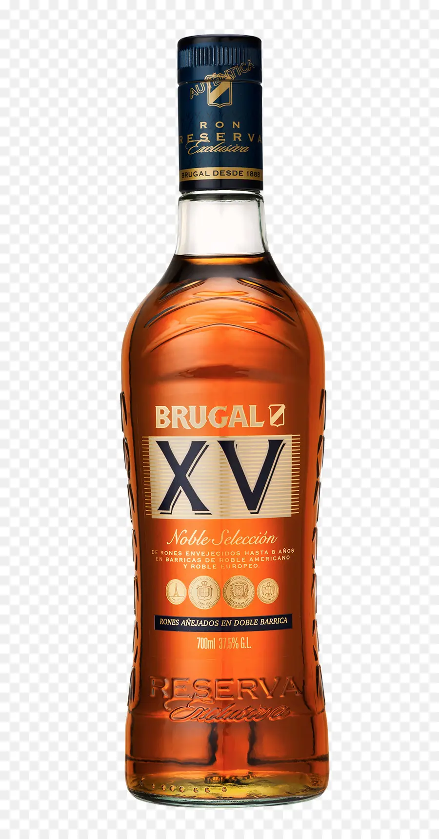 Botella Brugal Xv，Ron PNG