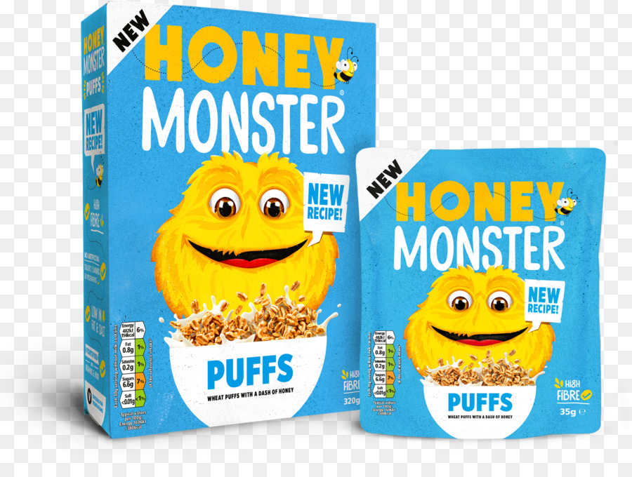 Cereales Para El Desayuno，Honey Monster Puffs PNG