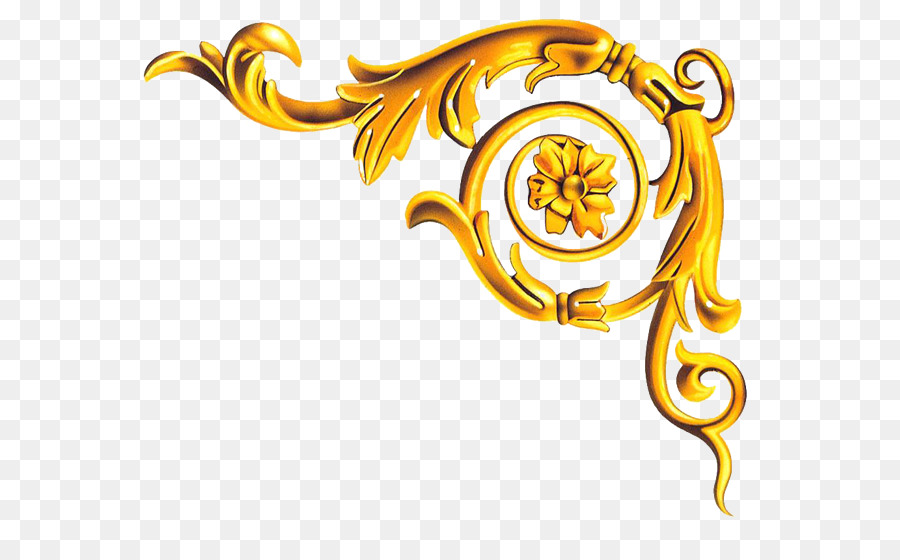 Adorno Dorado，Ornamento PNG