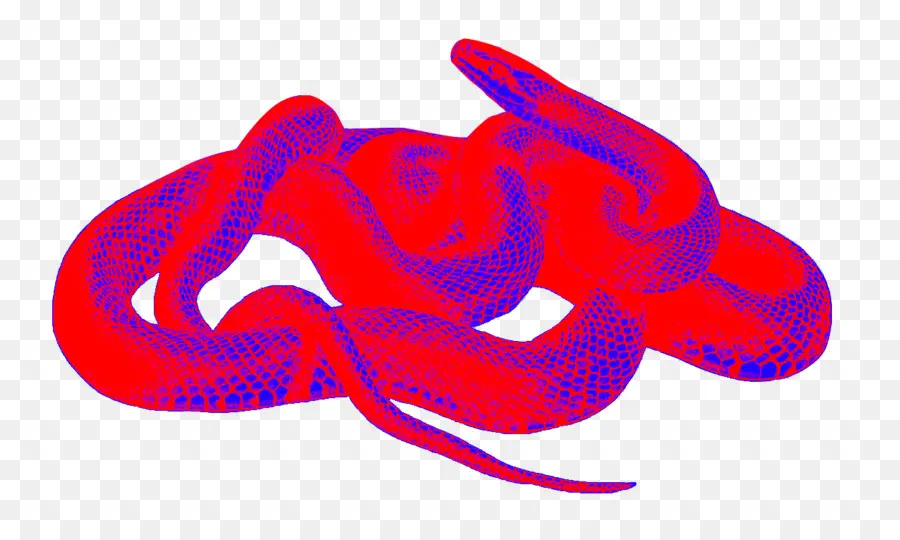 Serpiente Roja Y Azul，Reptil PNG