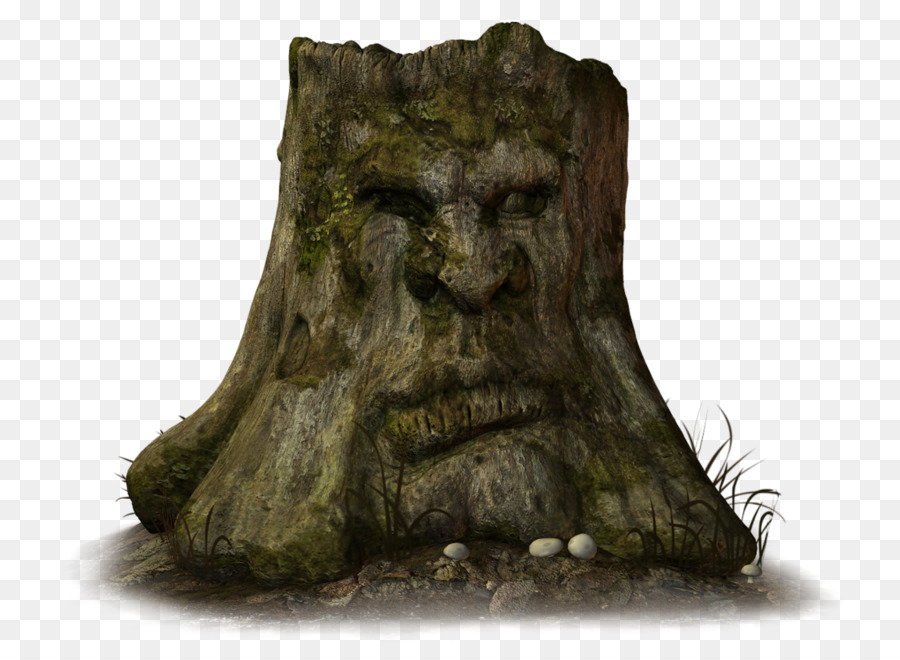 Tocón De árbol Con Cara，Tocón De árbol PNG