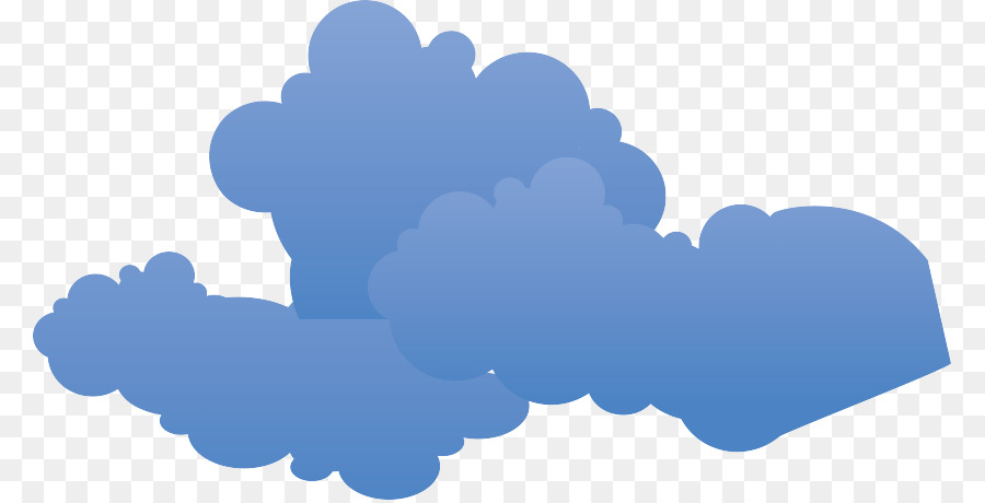 Azul，Nube PNG