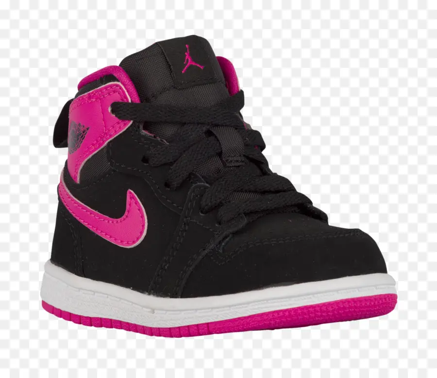 Zapato Negro Y Rosa，Zapatilla De Deporte PNG