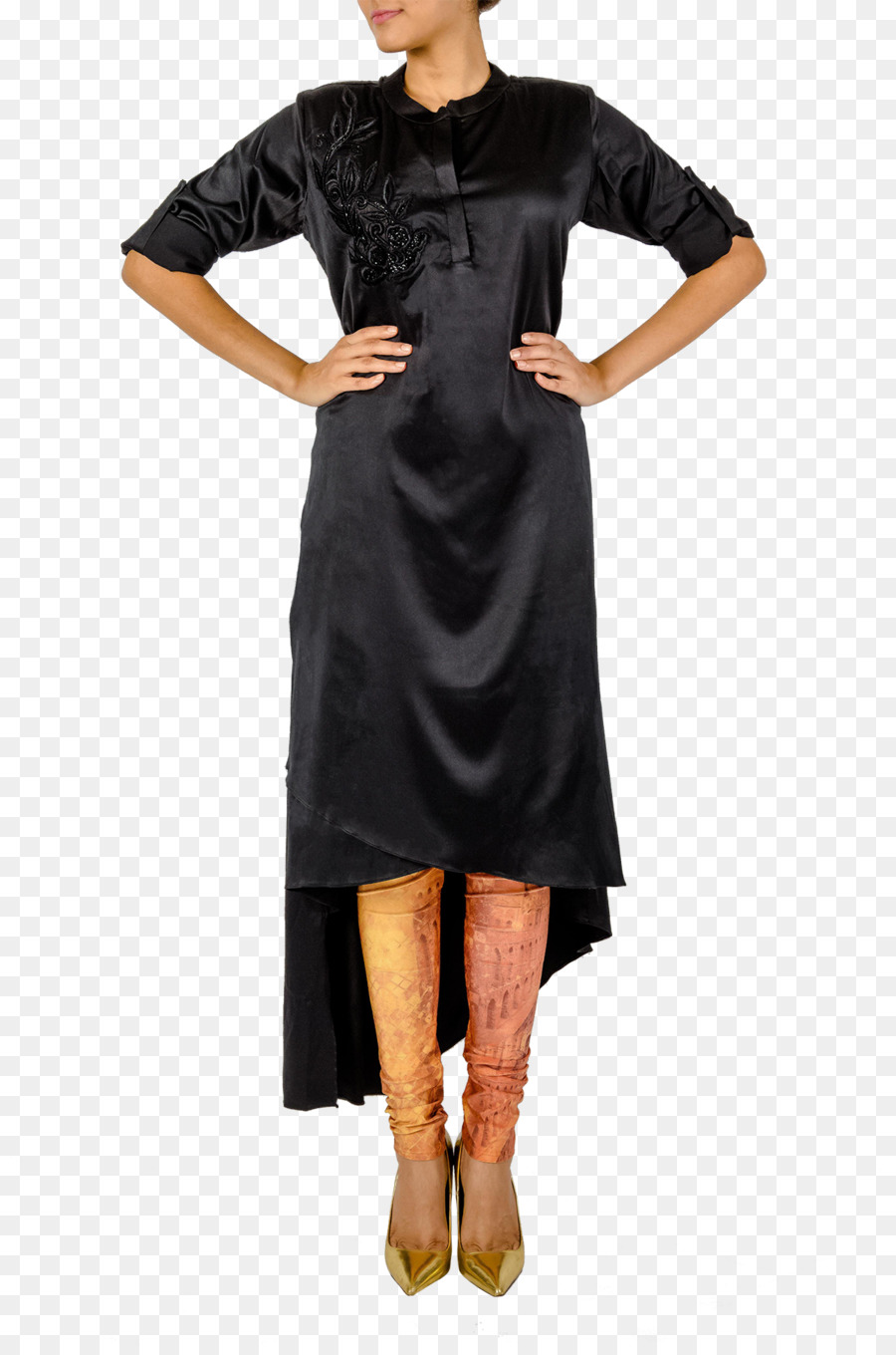 Estilasa，Vestido Negro PNG