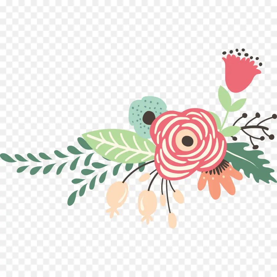 Diseño Floral，Invitación De Boda PNG