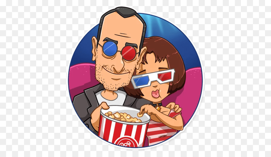 Pareja Viendo Película，Gafas 3d PNG