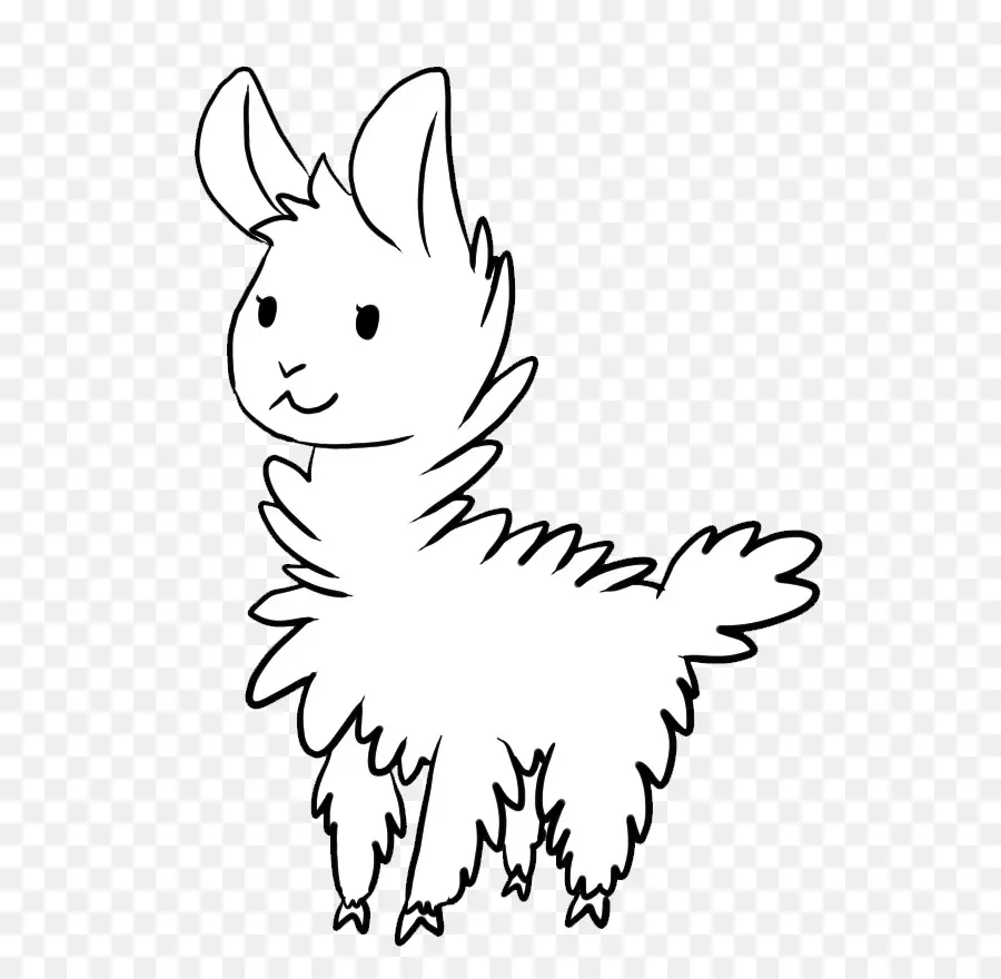 Llama，Libro De Colorear PNG