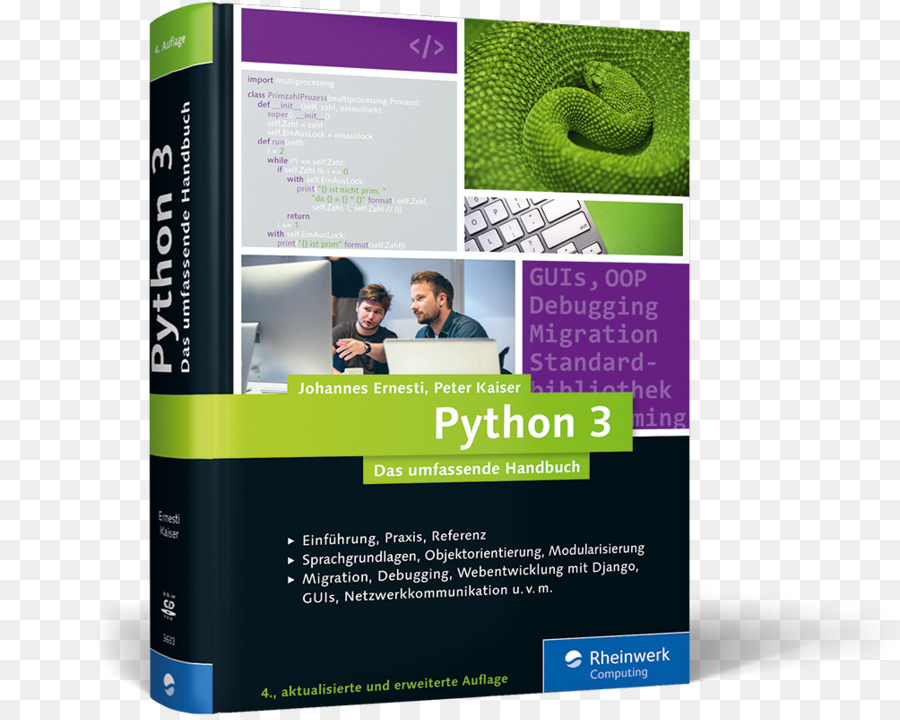 Python 3 Das Umfassende Handbuch，Pitón PNG