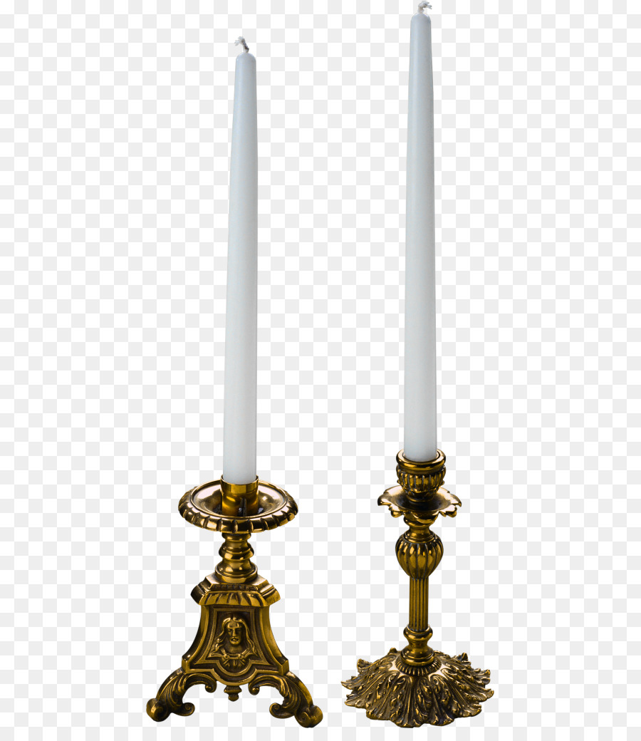 Candelabros，Velas Blancas PNG