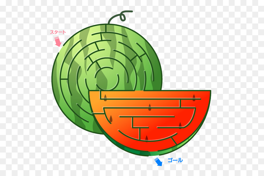 Laberinto De Sandía，Fruta PNG