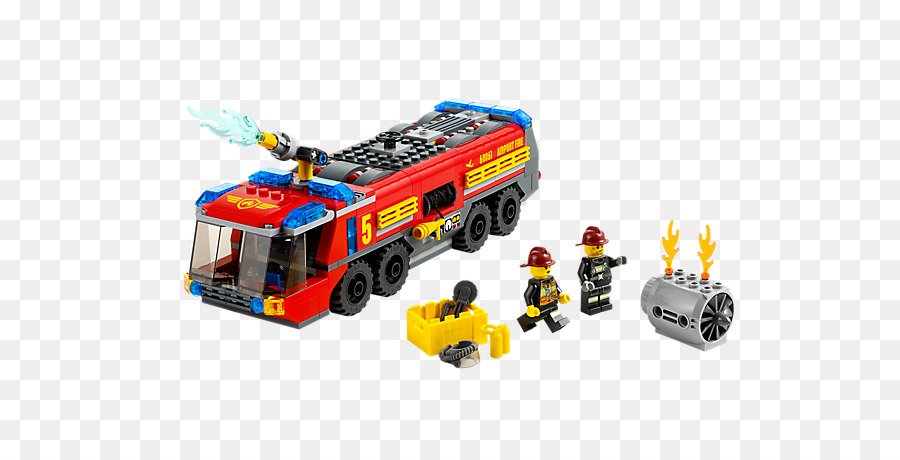 Lego 60061 Camina De Bomberos Del Aeropuerto De La Ciudad，Lego PNG