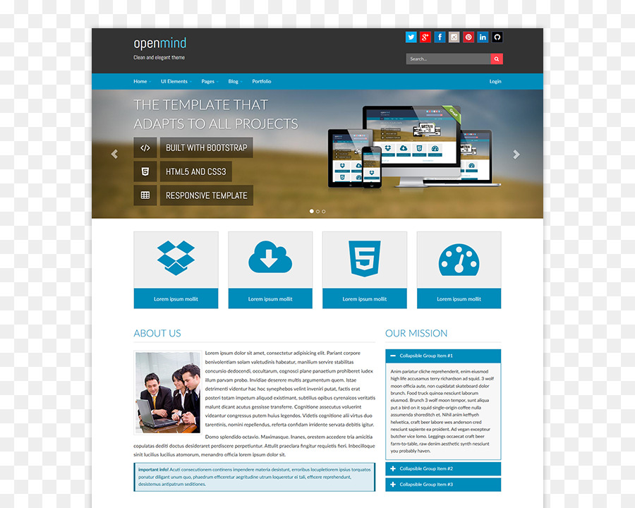 Sistema De Plantilla Web，Plantilla Web PNG